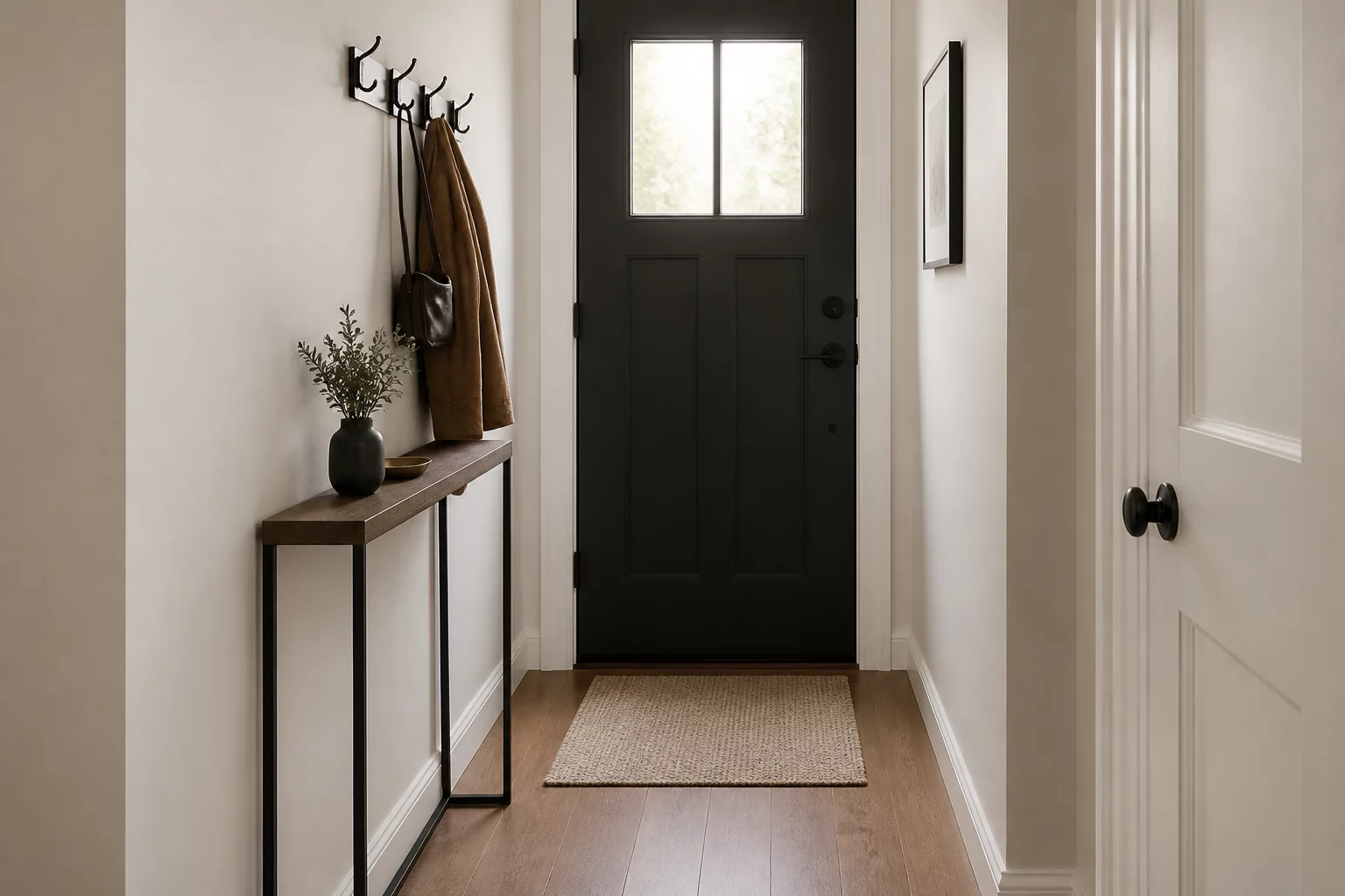 Efficient Entryway Setups Layout Diagram