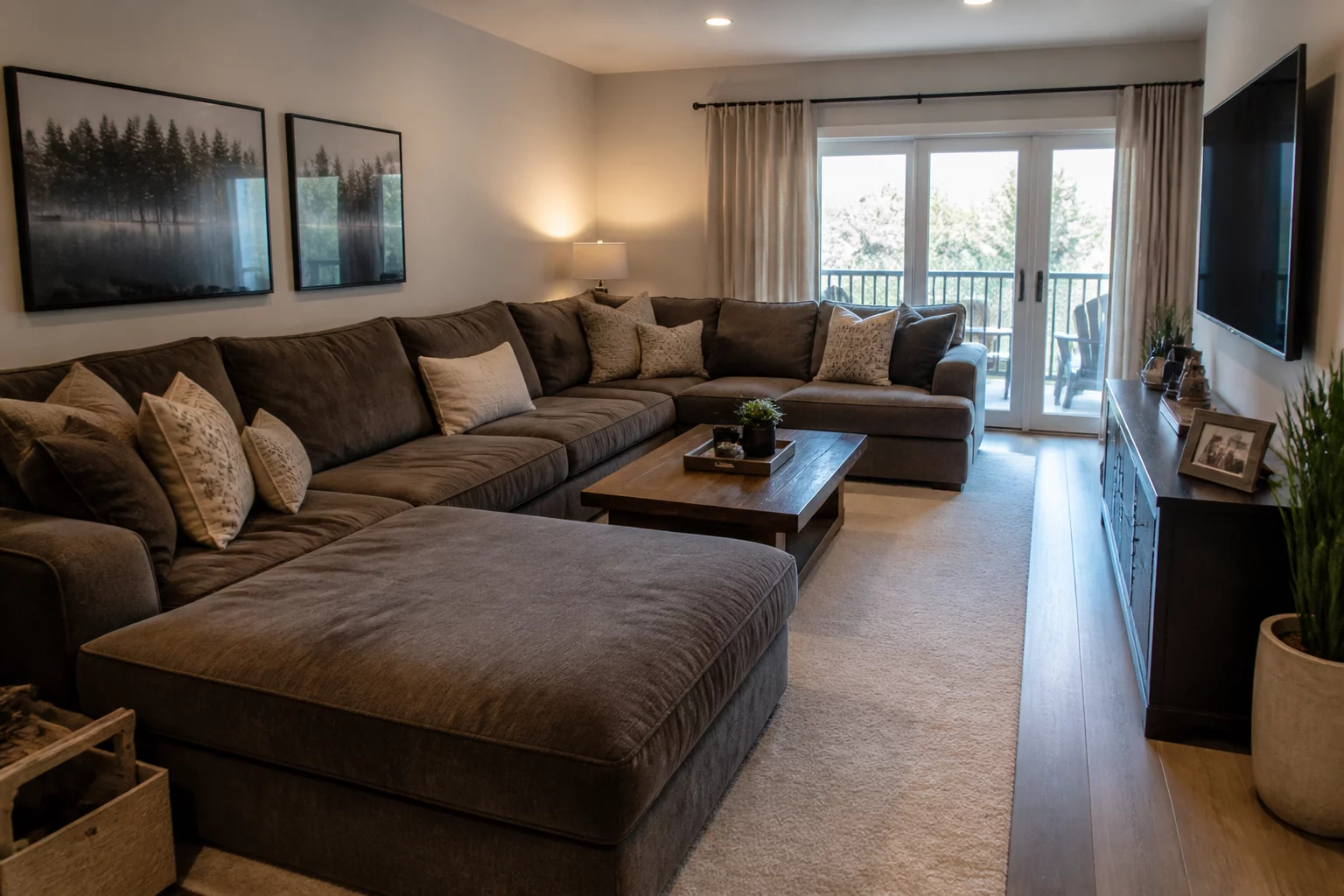 Living room furniture layout conflict